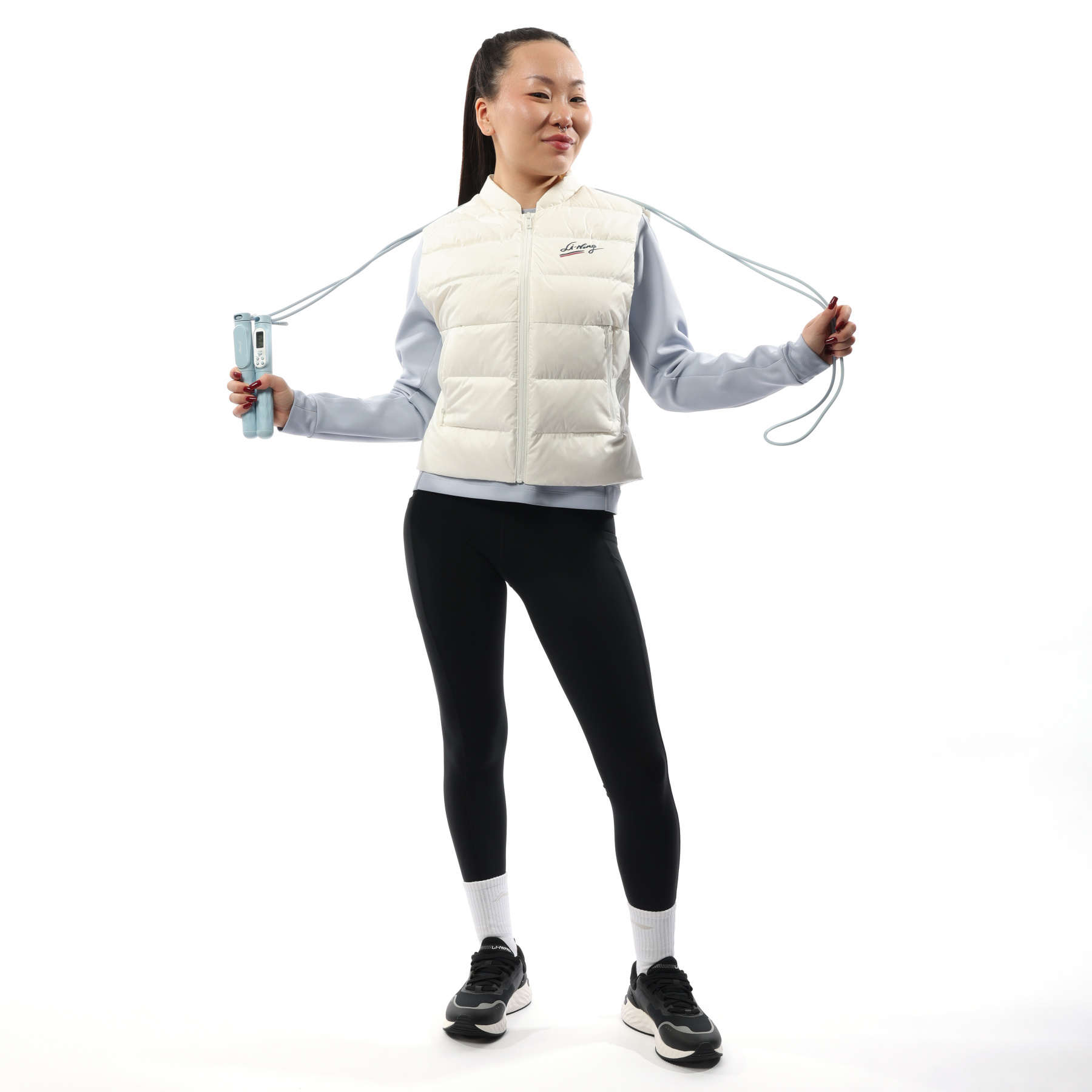 AQEV001-1 Скакалка синяя