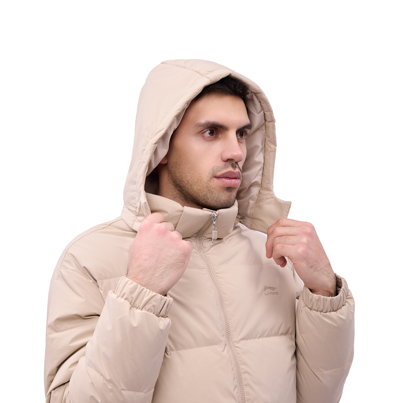 AYMV585-2 Пуховик Sports Style бежевый