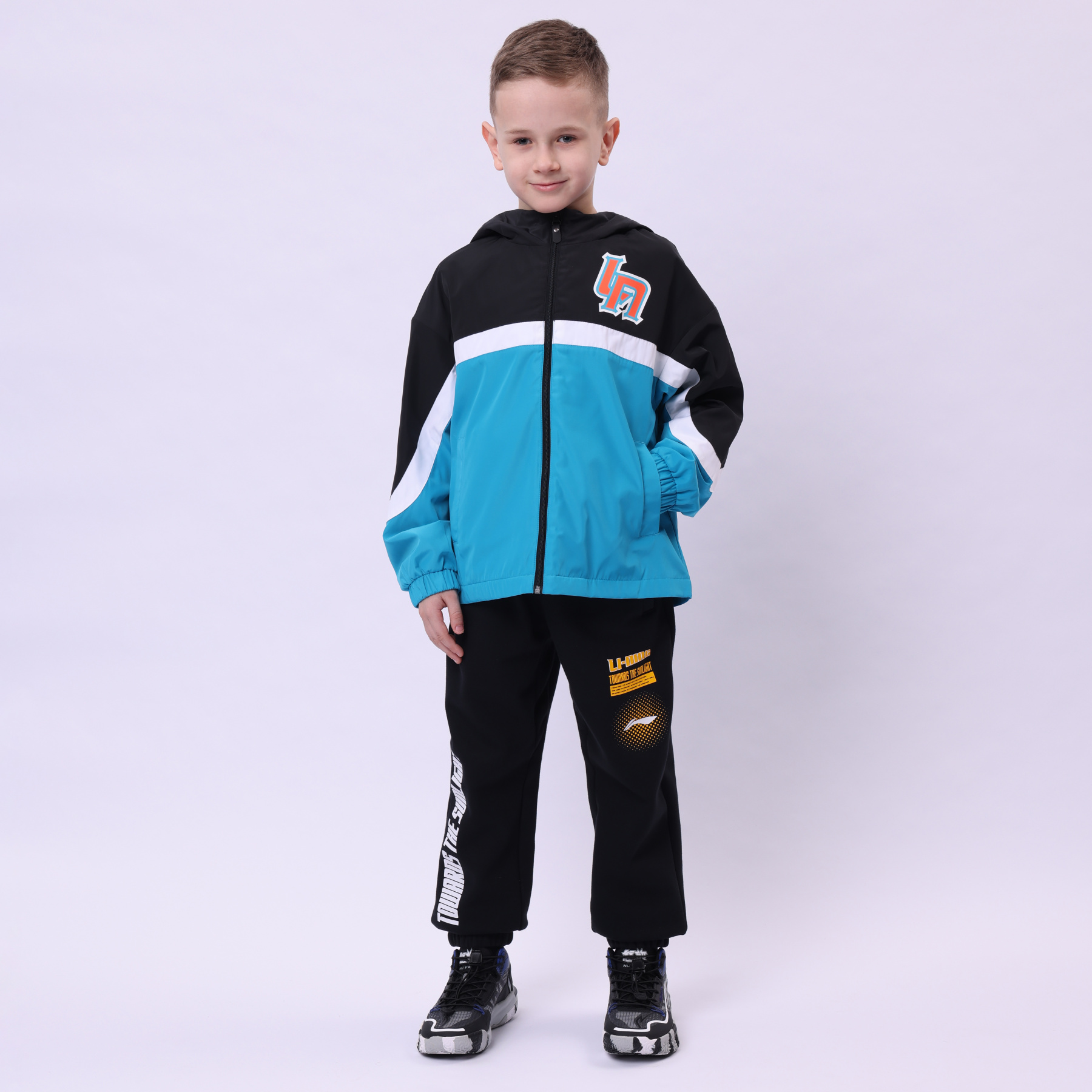 YFDU001-4 Sports Life Windbreaker India Blue/Black