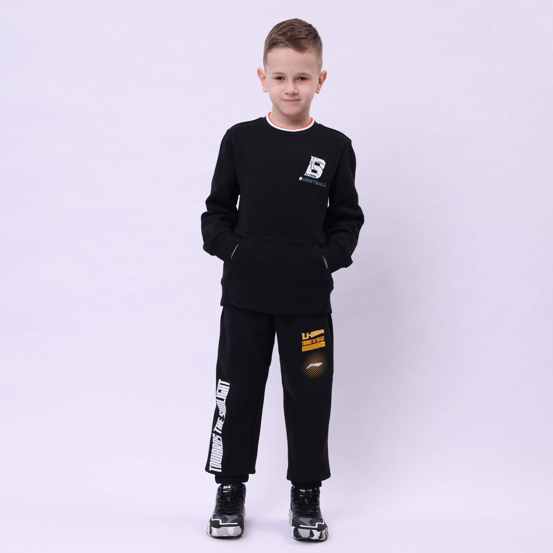 YWDU051-5 Sports Life Po Knit Top Black