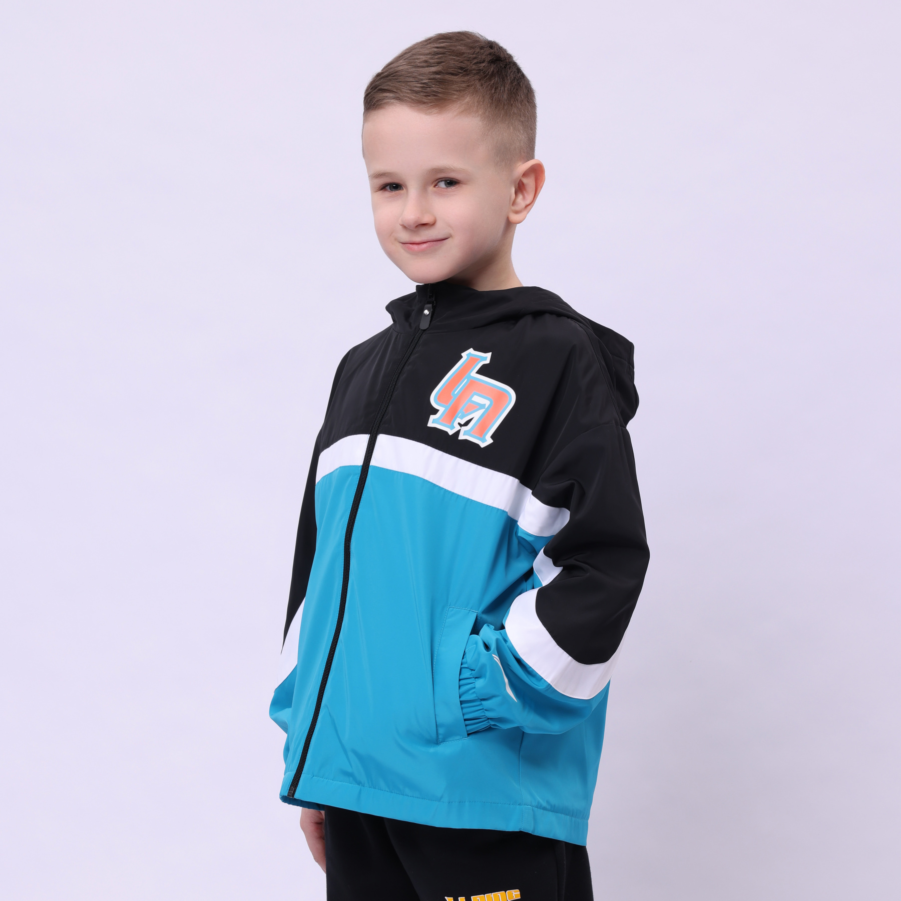 YFDU001-4 Sports Life Windbreaker India Blue/Black