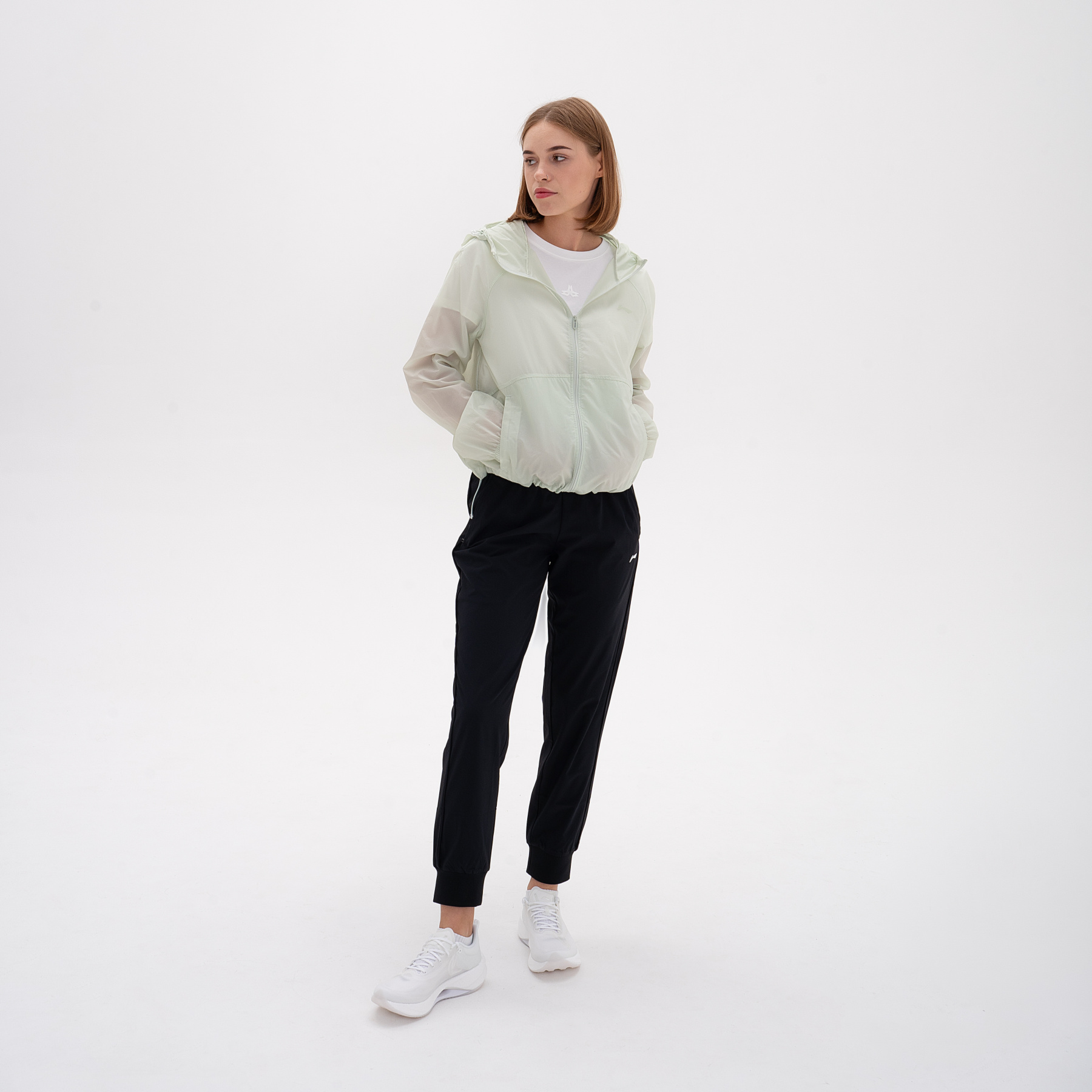 AFDU460-3 Ветровка Fitness зелёный