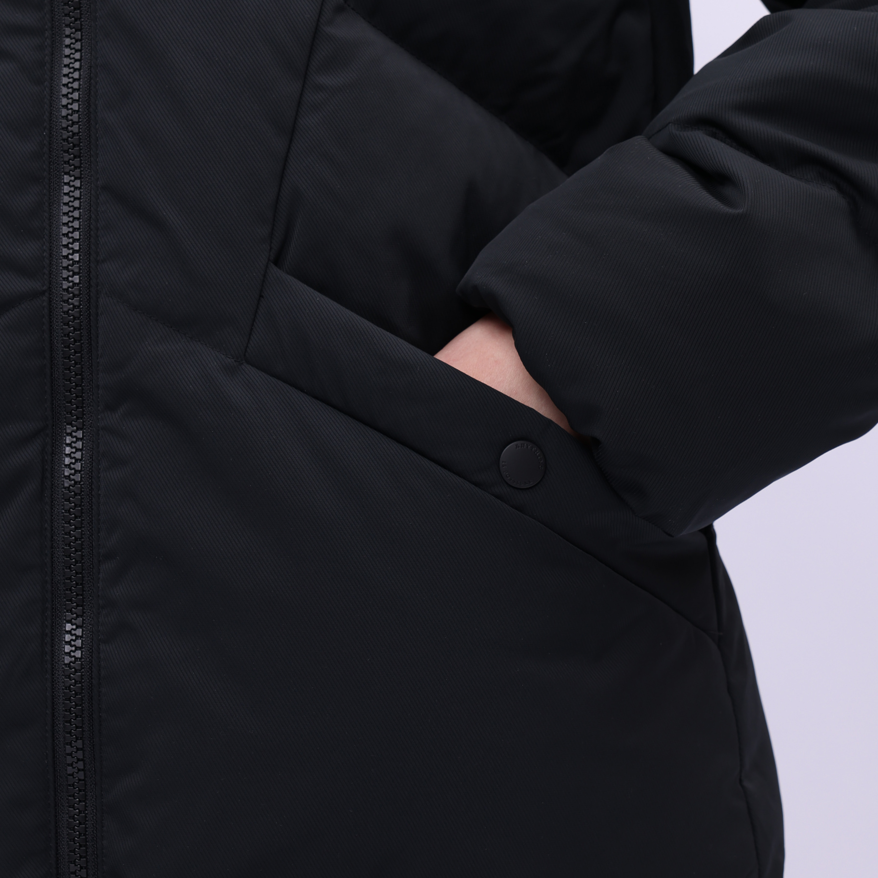 AYMU044-3 Длинный пуховик Urban Sports чёрный