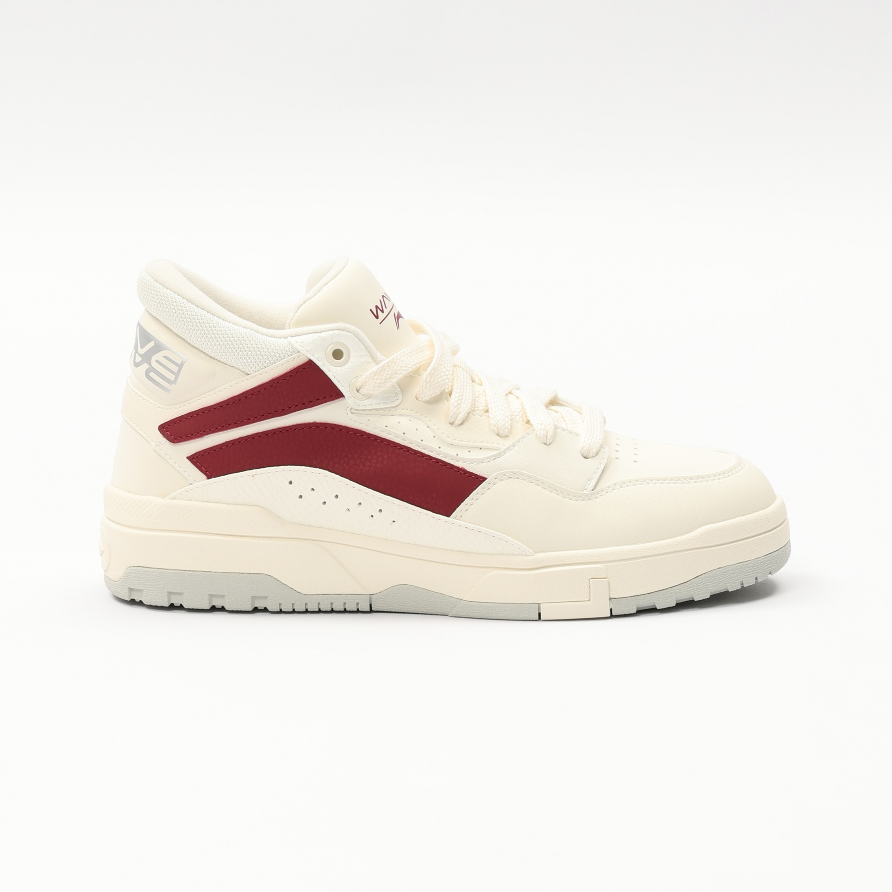 AGCU159-1 Кеды утепленные повседневные Wave Mid Fleece светло-серые