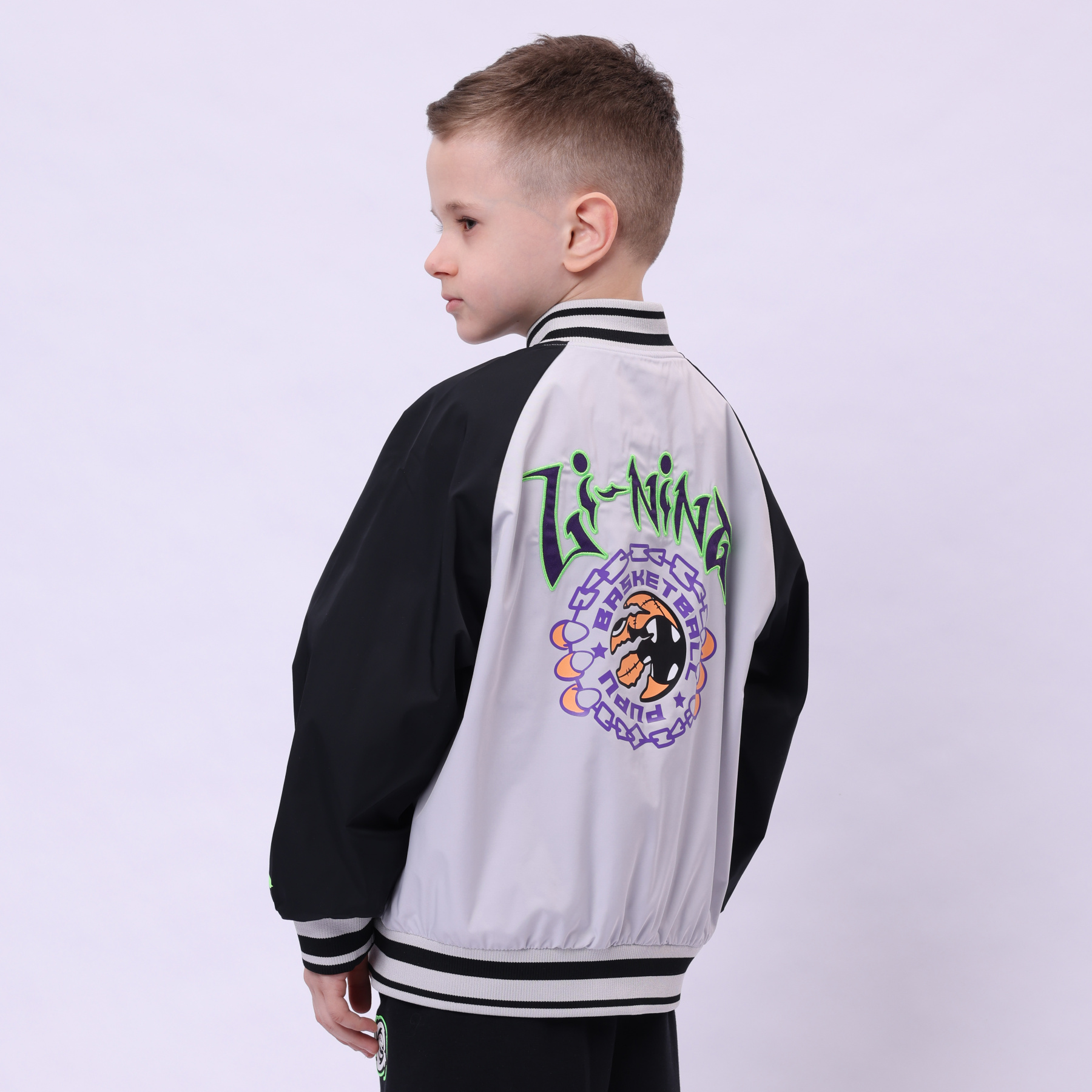 YJDU027-2 Basketball Jacket Vapor Blue/Black