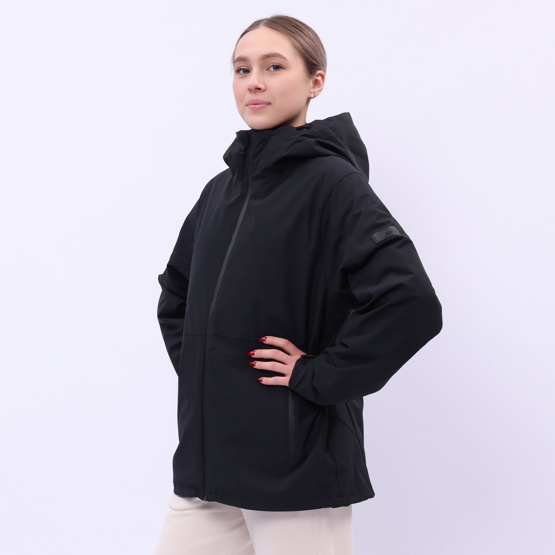 AWBU026-5 Пуховик + ветровка (3 в 1) Essentials чёрный