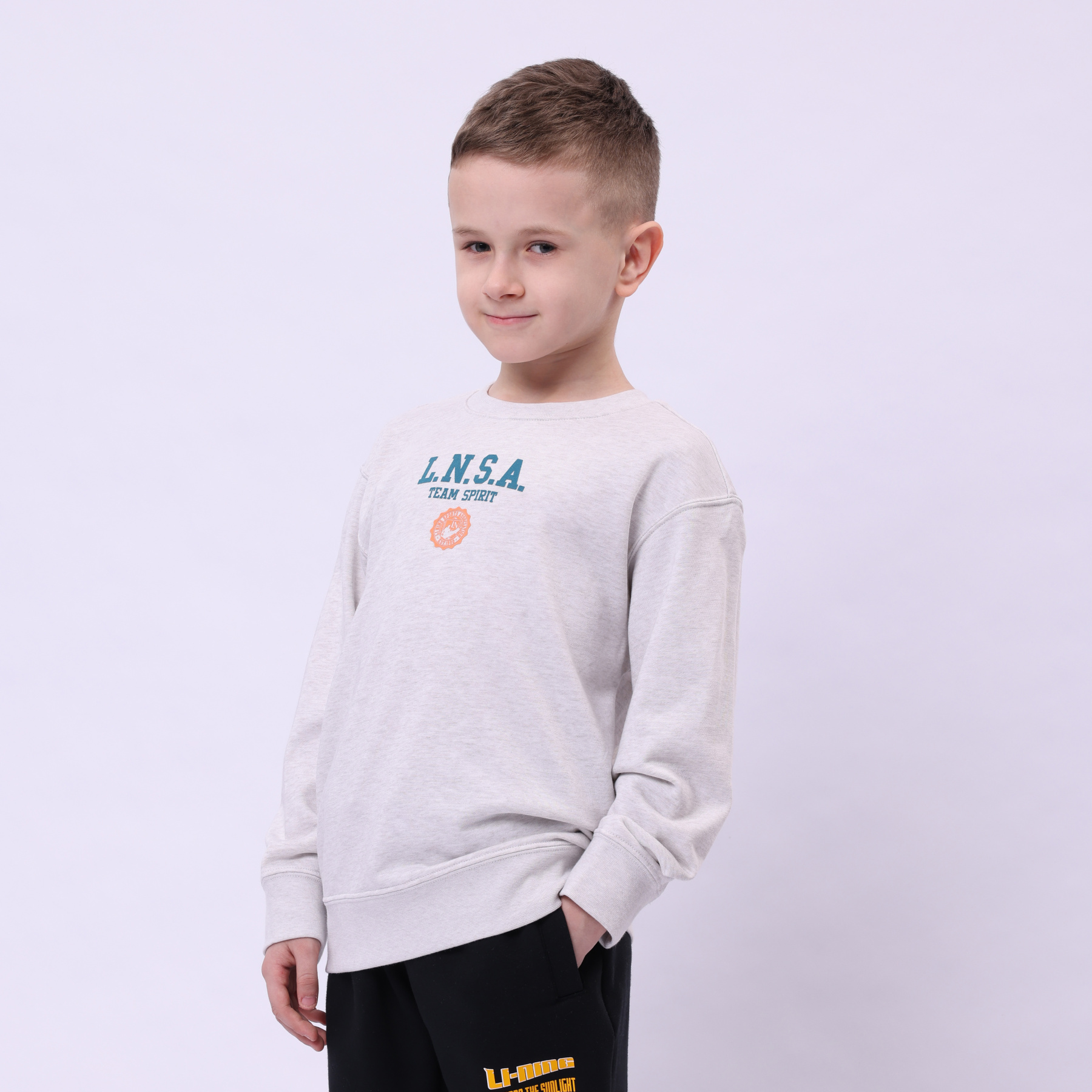 YWDU129-2 Свитшот Lifestyle серый