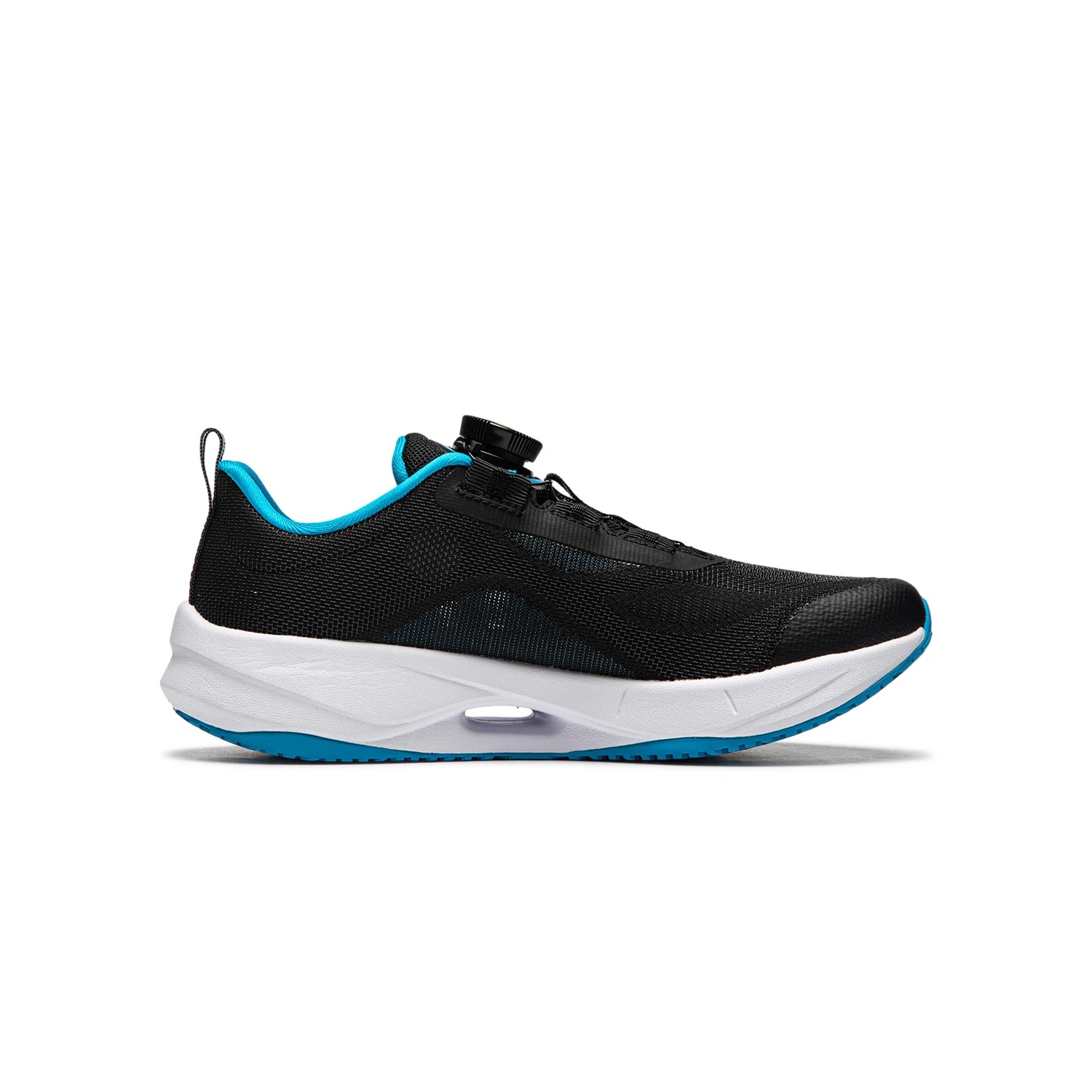 YKFU012-1 RUNNING YOUTH RUNNING SHOES Black/Blue Danube