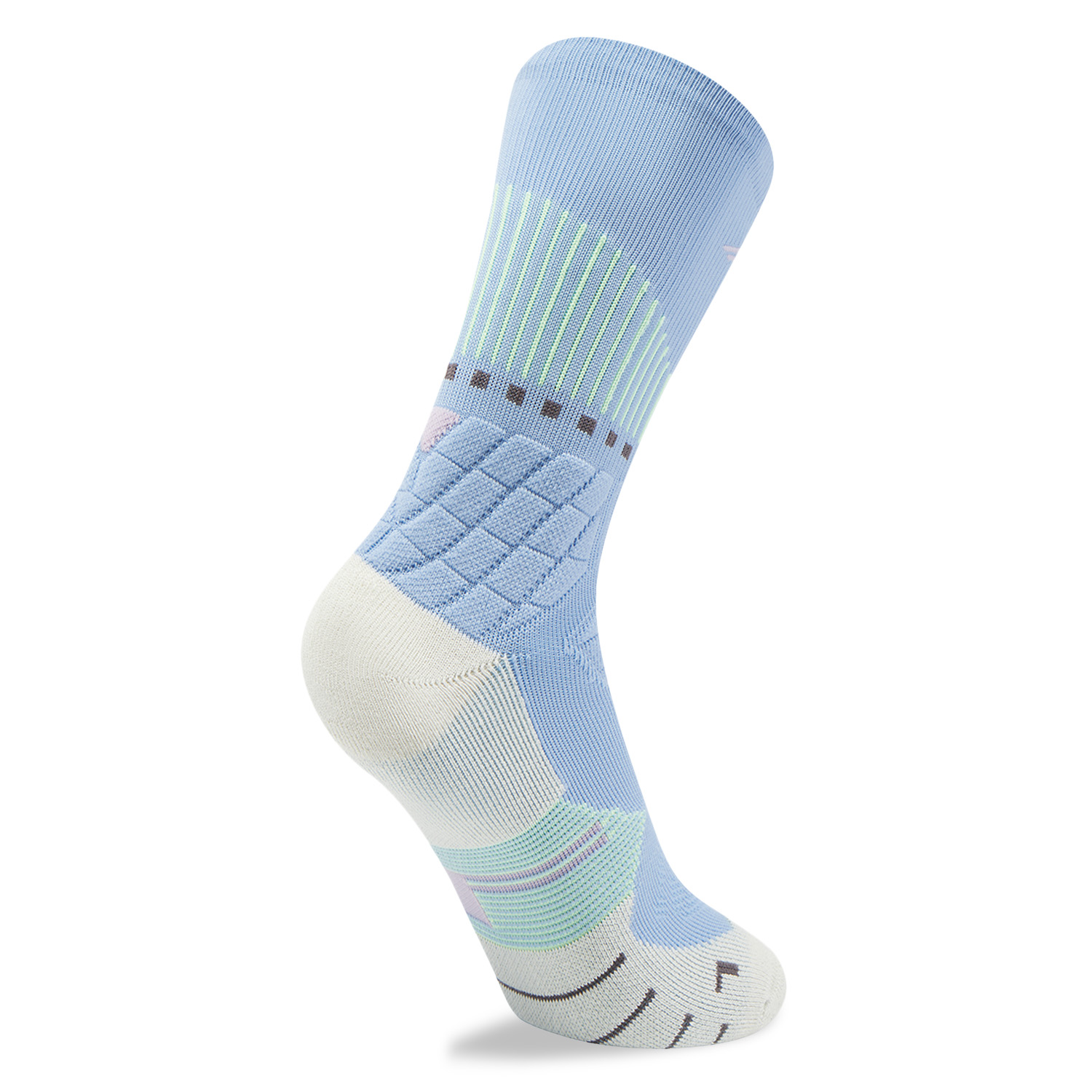 AWLV079-6 Носки высокие Professional Basketball голубой