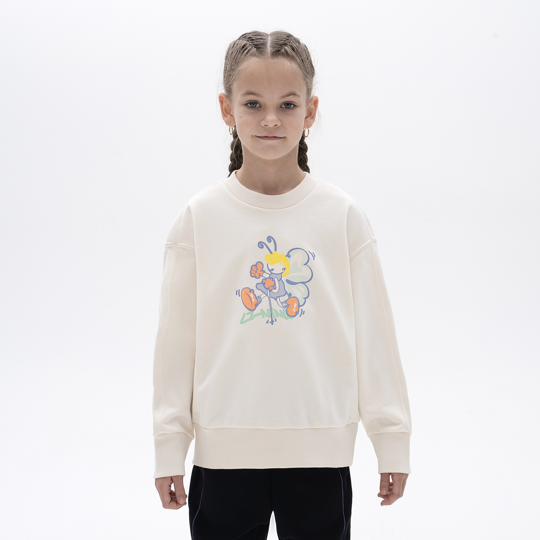 YWDU026-3 Свитшот Sports Life бежевый