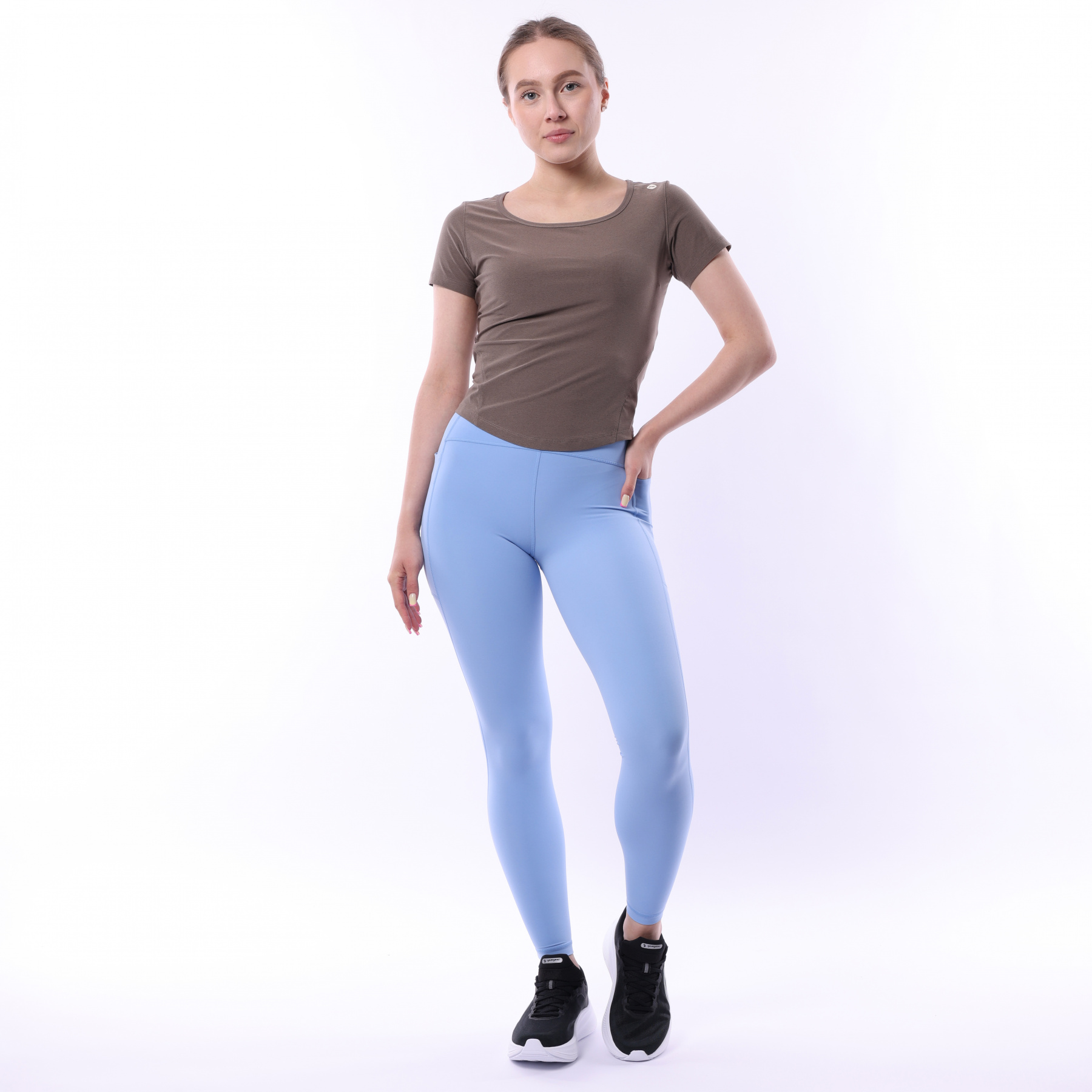 ATSV422-3 Футболка Yoga коричневый