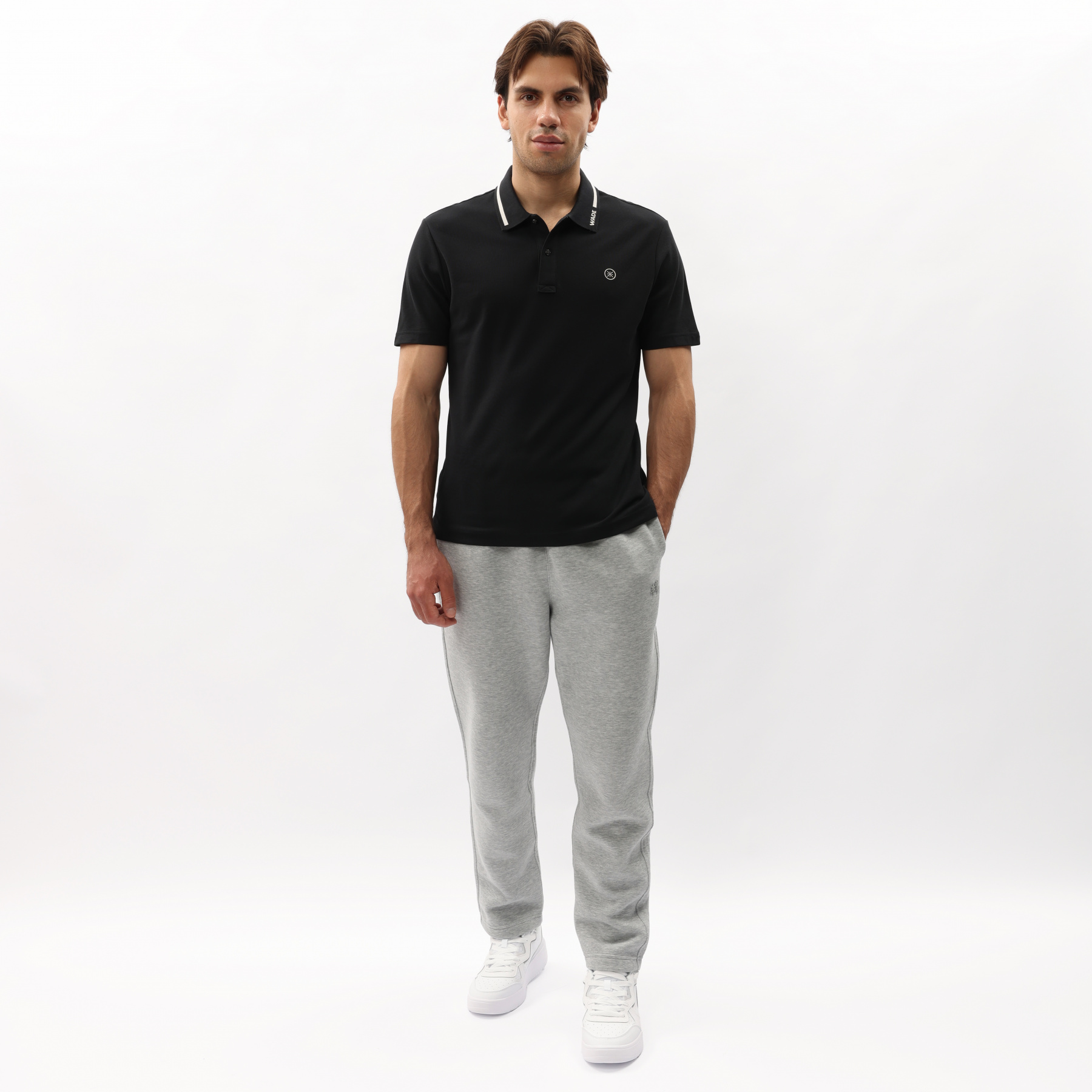 APLT043-1 Рубашка-поло Wade S/S черная