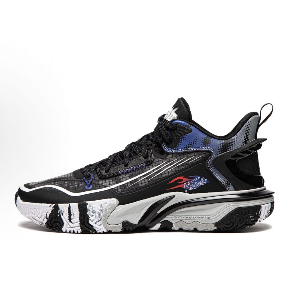 YKBU068-7 Basketball Category Youth Basketball Shoes Black/Shadow Violet Blue