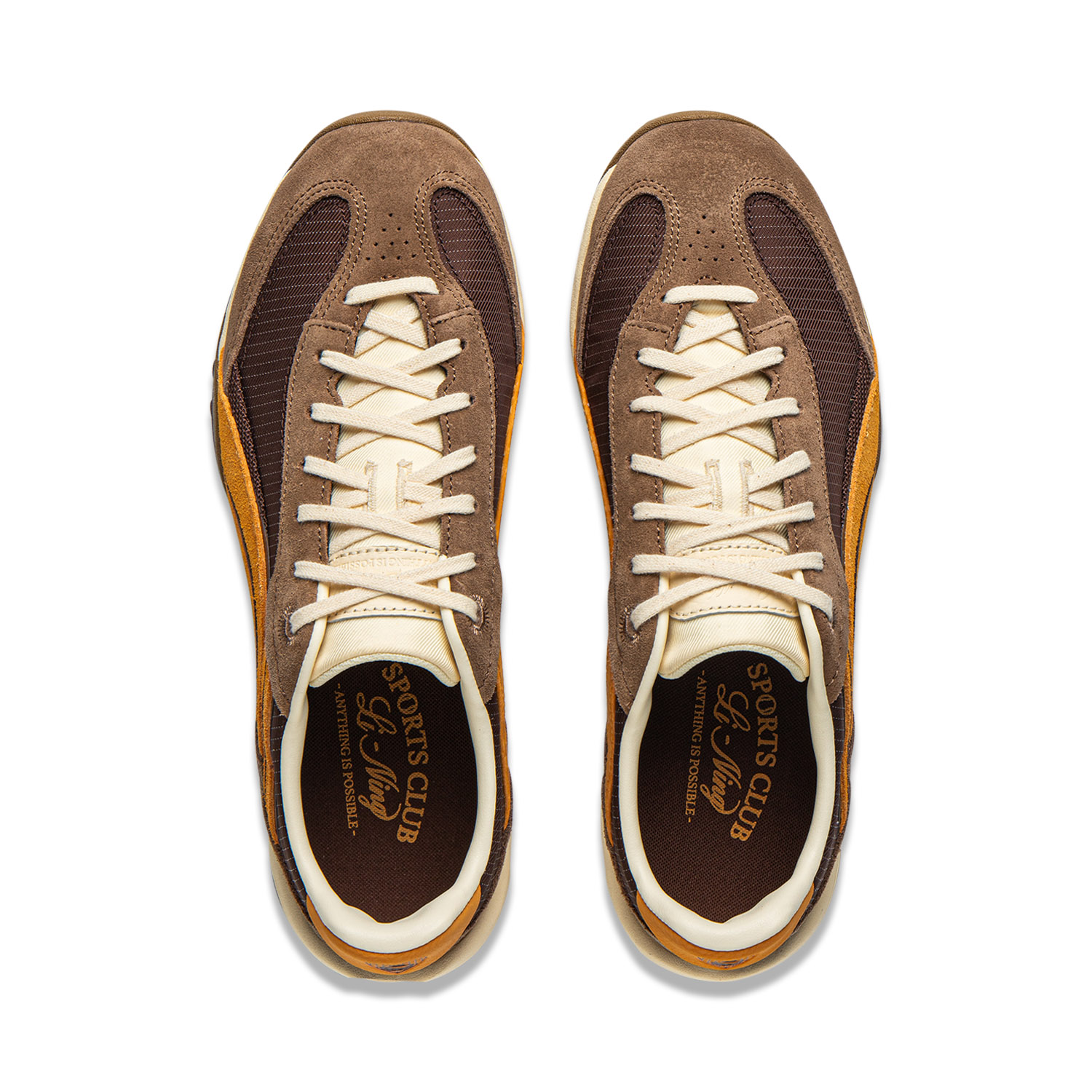 AGLV096-2 Кроссовки Flow коричневый