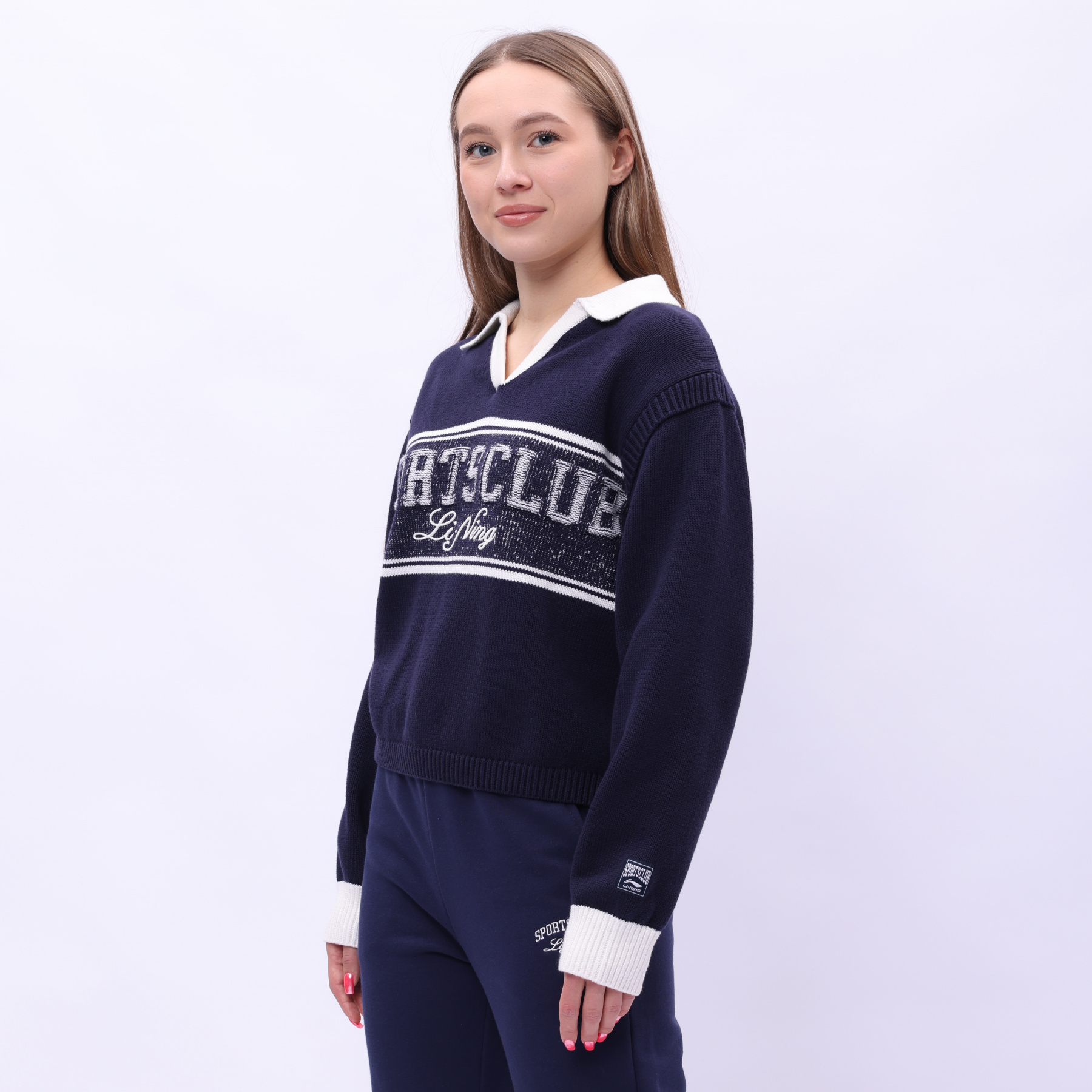 AMBV018-1 Свитер Heritage синий