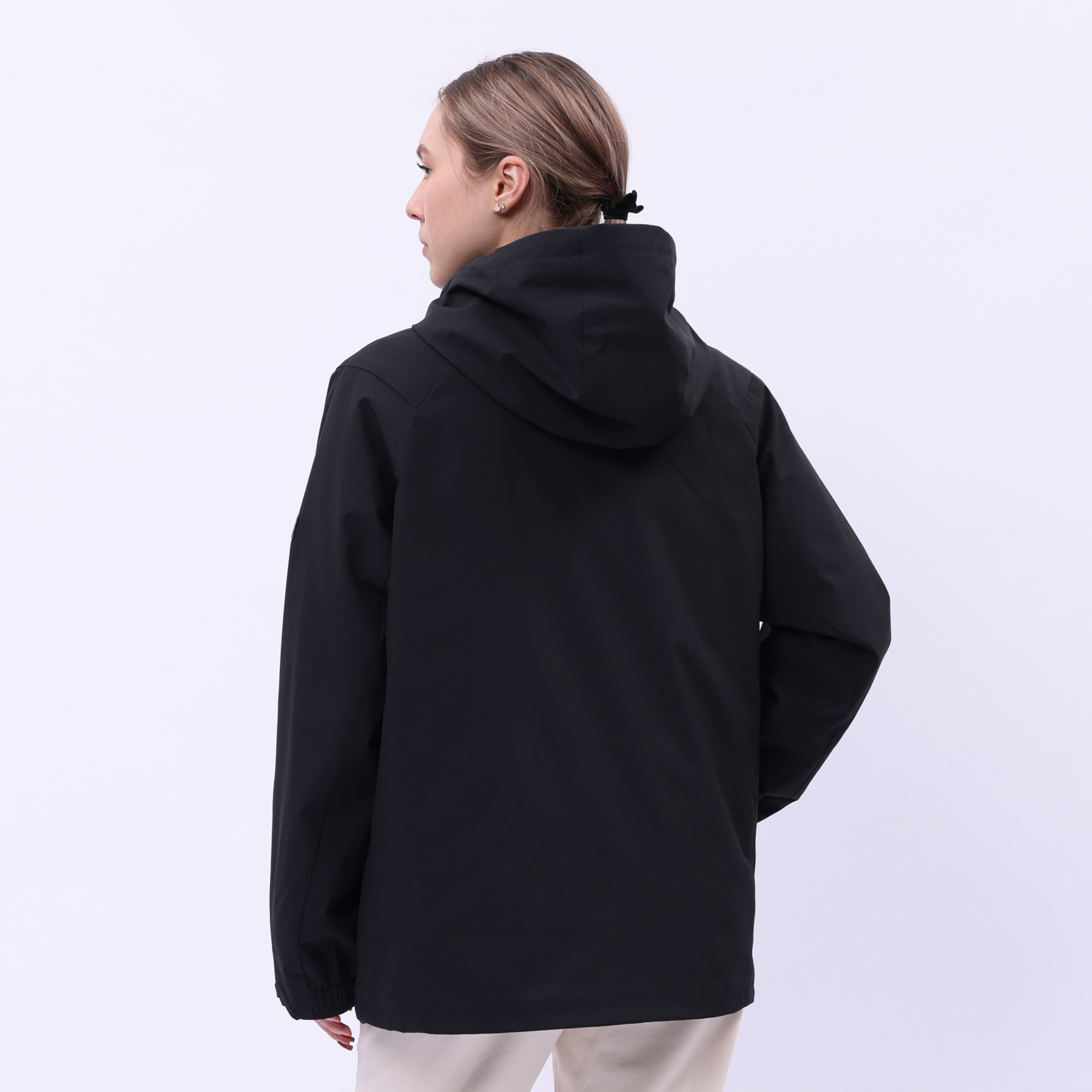 AWBU026-5 Пуховик + ветровка (3 в 1) Essentials чёрный