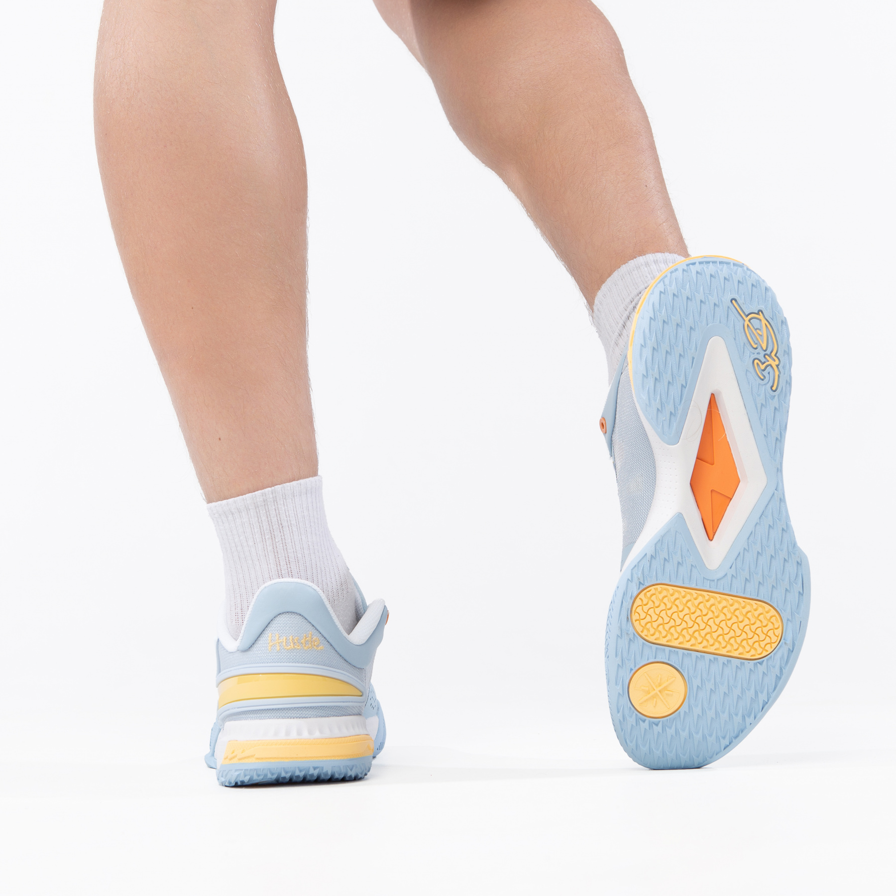 ABPU027-3 Баскетбольные кроссовки Wade Flash голубые