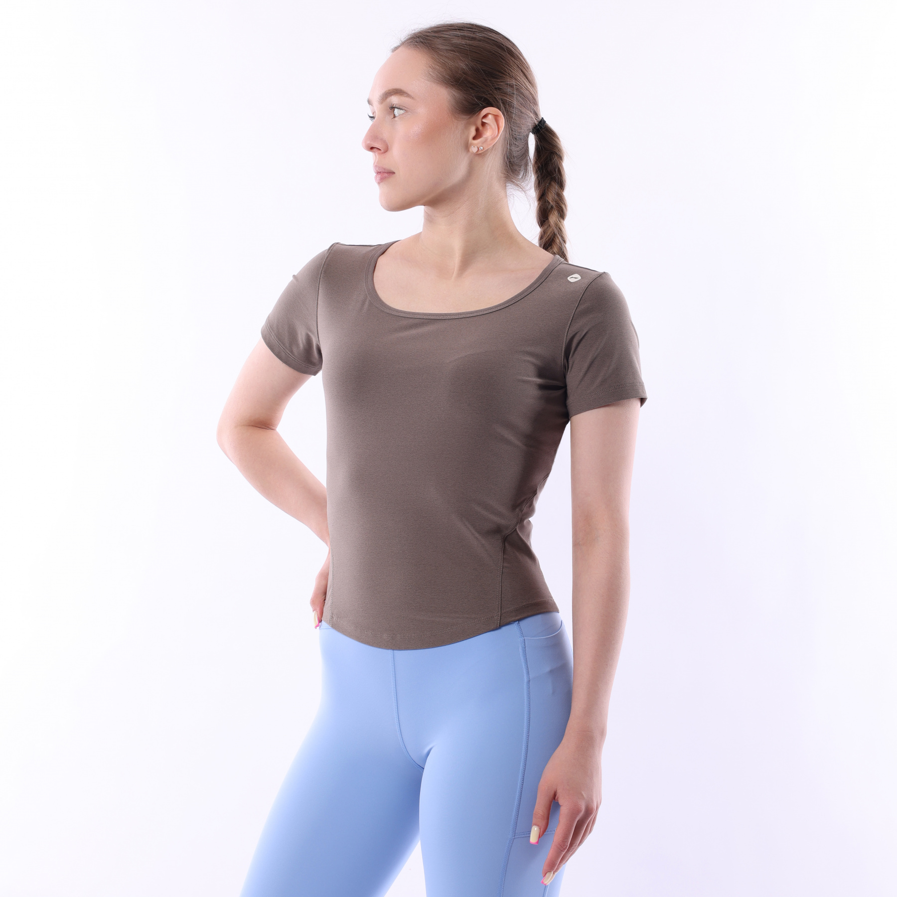 ATSV422-3 Футболка Yoga коричневый