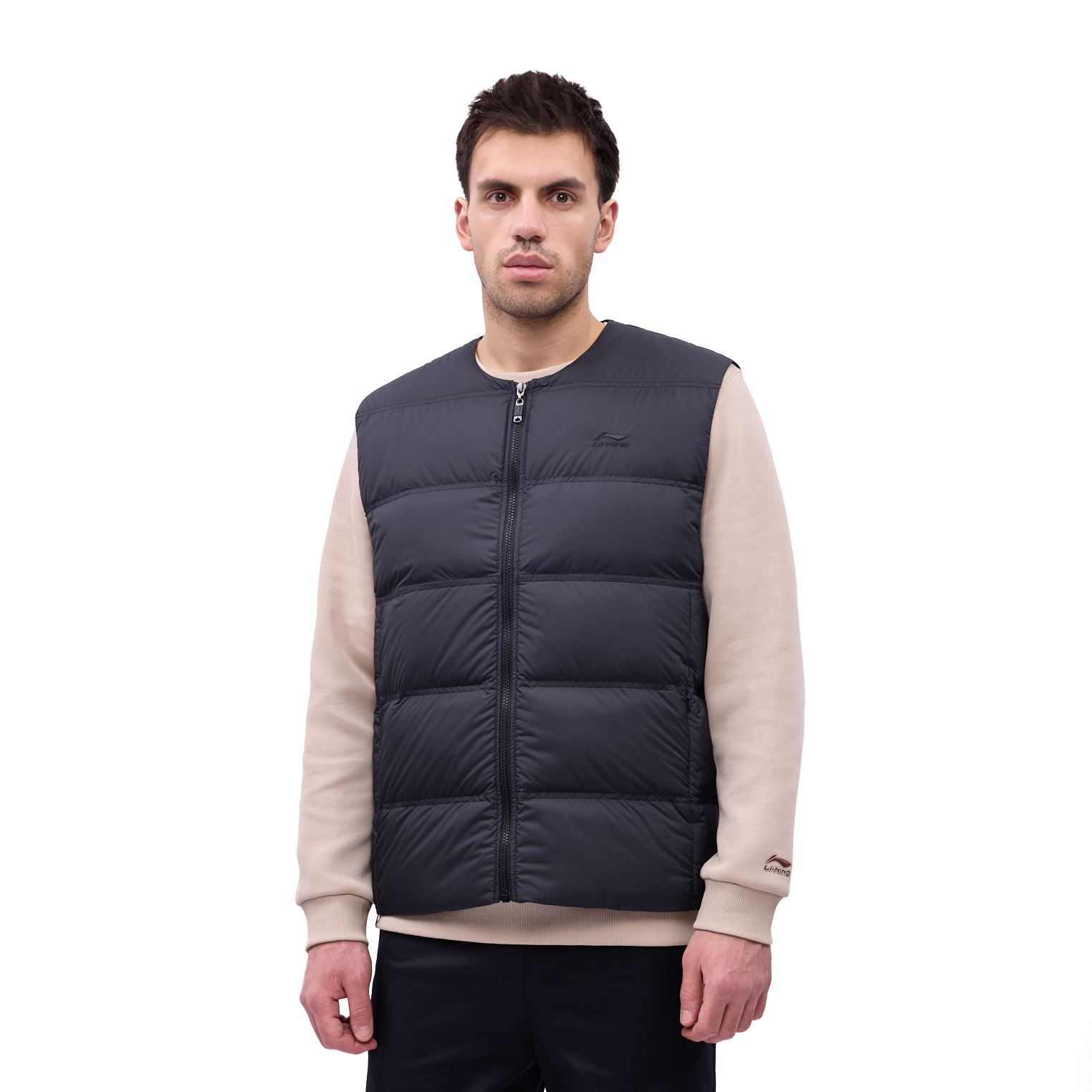 AMRV107-3 Жилет пуховый Sports Style черный