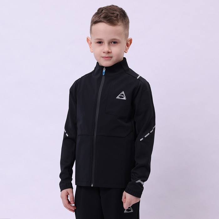 YFDU039-3 Professional Sports Knit Sports Coat Black