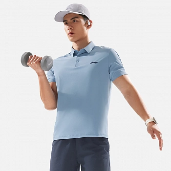 APLV039-8 Футболка-поло Essentials голубой