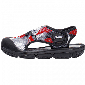 YKKT014-5 Lifestyle Kids Sandals Black/Fiery Red Camouflage