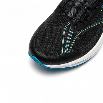 YKFU012-1 RUNNING YOUTH RUNNING SHOES Black/Blue Danube