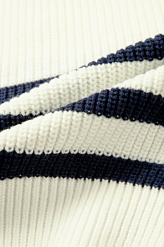 AMBV340-1 Джемпер вязанный Sports Style белый