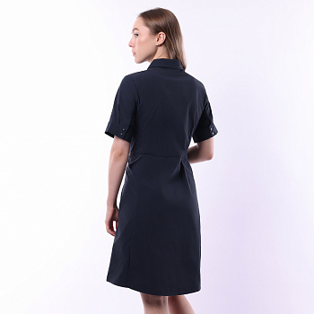 ASKV272-2 Платье Cross голубой