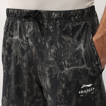 AKSV117-6 Шорты Workout черный / мультиколор