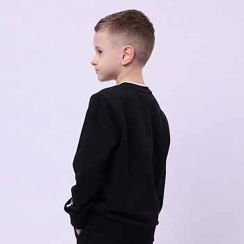 YWDU051-5 Sports Life Po Knit Top Black