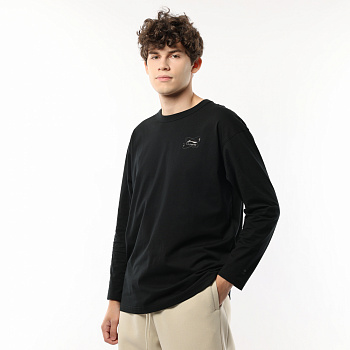 AHSU007-3 Футболка Sports Life L/S Черная