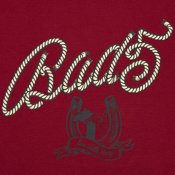 AWDW025-9 Толстовка Badfive Culture красный