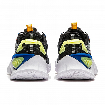 YKAU026-5 LIFESTYLE KIDS SPORTS SHOES Black/Cool Ebony