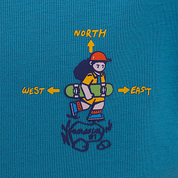 YHSU127-4 Футболка Outdoor синяя