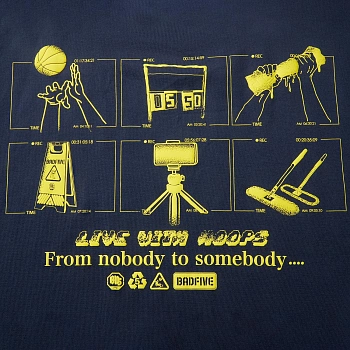 AHSV027-8 Футболка Bad5 Off-Court синий