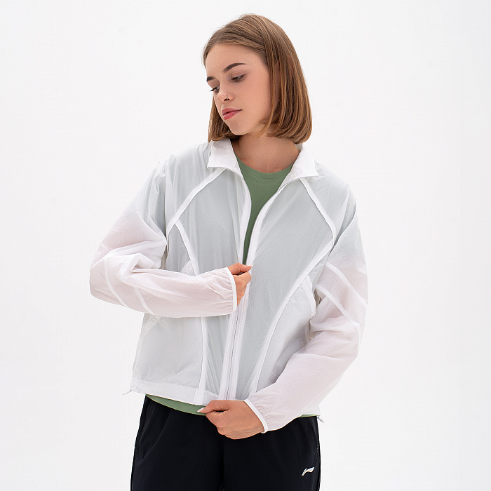 AFDU458-1 Ветровка Fitness белая