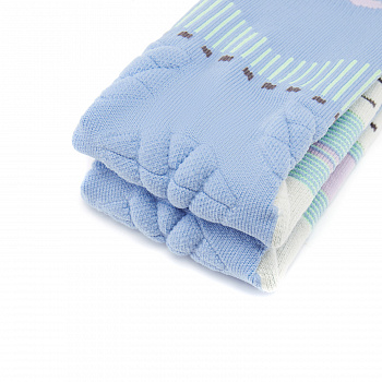 AWLV079-6 Носки высокие Professional Basketball голубой