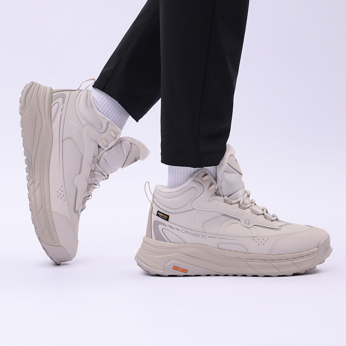 AGLU245-1 Кроссовки утепленные Cross Boots серые