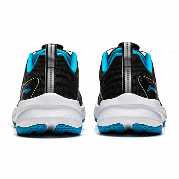 YKFU012-1 RUNNING YOUTH RUNNING SHOES Black/Blue Danube