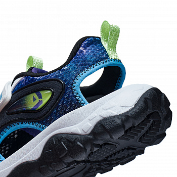 YKUT006-3 Lifestyle Youth Sandals Standard White/Black/Liberty Purple Camo