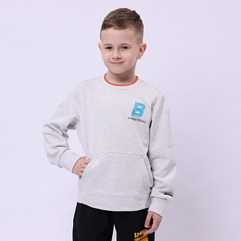 YWDU051-4 Sports Life Po Knit Top Heather Deep Antarctic Grey