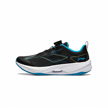 YKFU012-1 RUNNING YOUTH RUNNING SHOES Black/Blue Danube