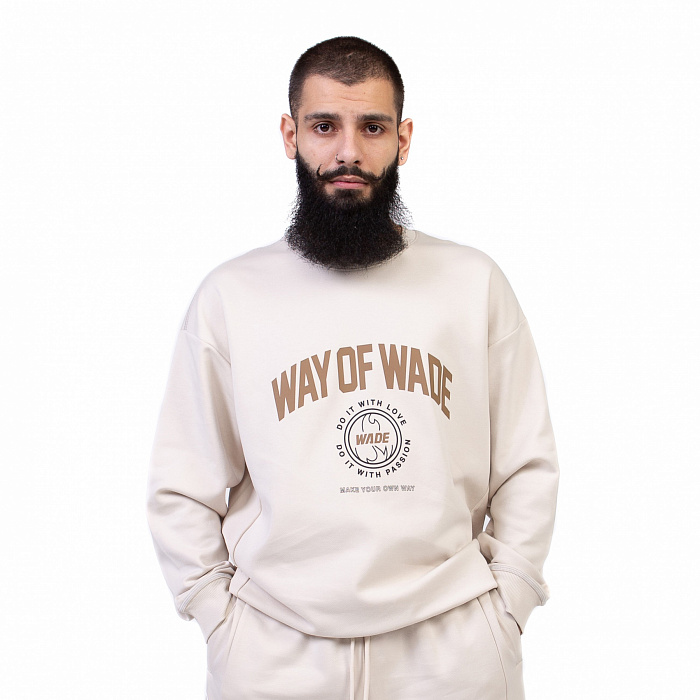 AWDU277-6 Свитшот Wade бежевый