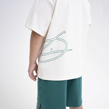 YHSU113-4 Футболка Wade молочная