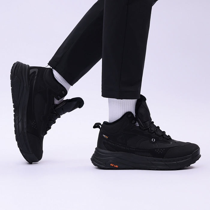 AGLU245-2 Кроссовки утепленные Cross Boots черные