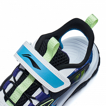 YKUT006-3 Lifestyle Youth Sandals Standard White/Black/Liberty Purple Camo