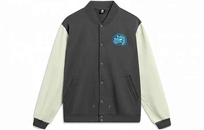 AJDU007-5 Ветровка Basketball серая