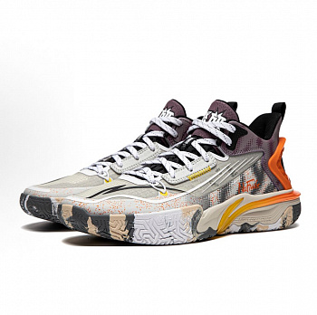 YKBU068-45 Basketball Category Youth Basketball Shoes Shallow Lime/Fog Grape Pur